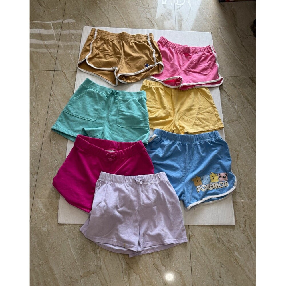 Champion & The Children's Place Baby Girl Shorts Lot 7 PokΓ©mon Multicolor S L/G
